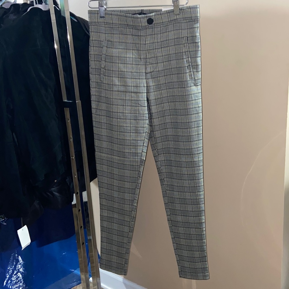 🌷2/$60 NWT zara high rise plaid leggings